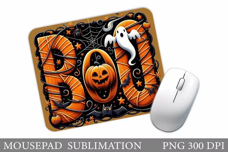 Halloween Mouse Pad Design. Halloween Sublimation