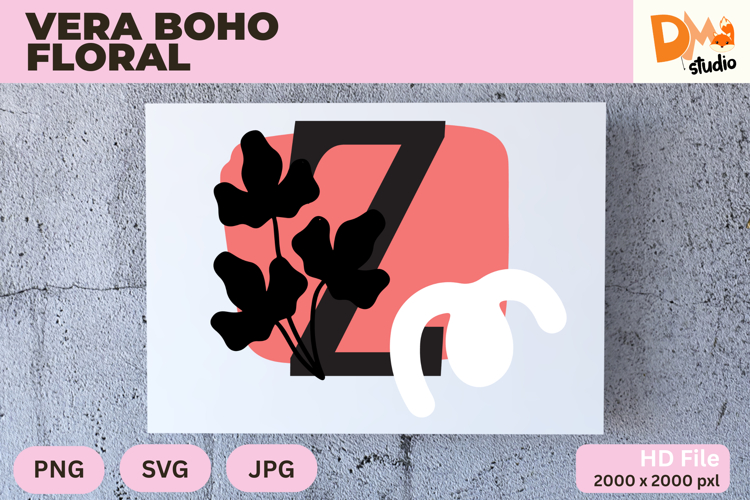 Boho Floral Svg Image 9