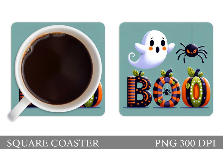 Halloween Coaster Design. Halloween Sublimation
