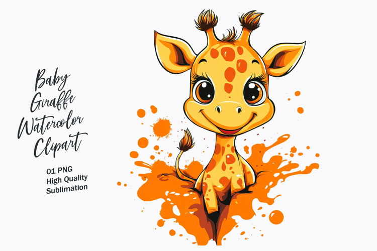 Cute Giraffe Clipart Image 20