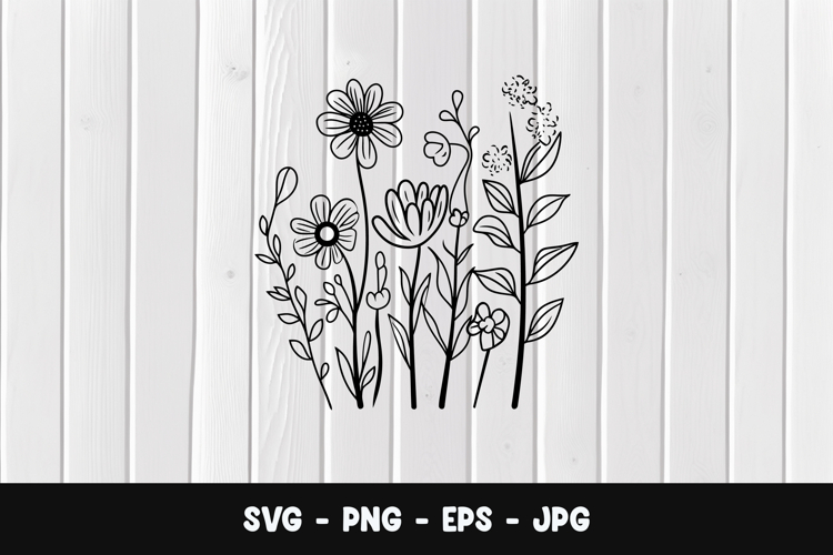 Flower Outline Png Image 5