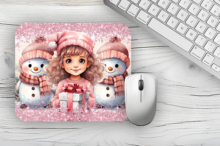 Christmas Mousepad PNG, Christmas Mousepad sublimation example image 1