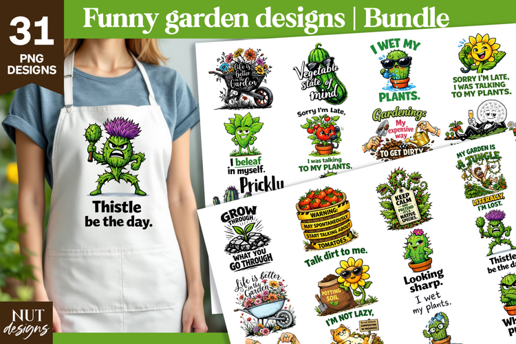 Funny Garden Bundle Humor Garden quotes Cute Plant quotes