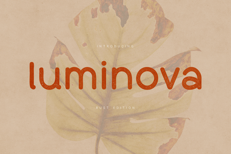 Luminova Modern Rounded Sans Serif Font