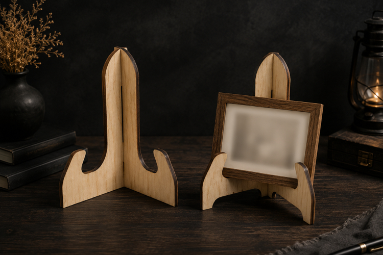 Wooden Display Stand Laser Cut SVG