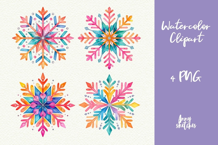 Transparent Background Snowflake Clipart