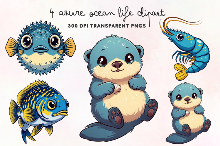 Sea Creature Clipart Image 6