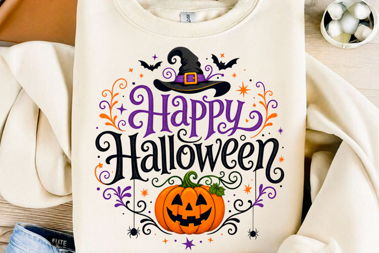 Happy Halloween Pumpkin Witch Halloween PNG
