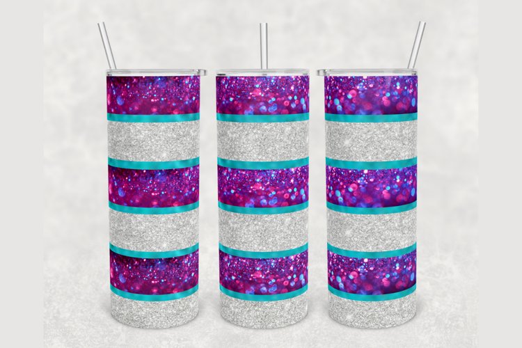 Glitter Sublimation Tumbler Design Image 4