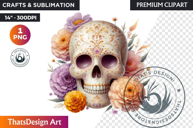 Sugar Skull Clipart Image 17