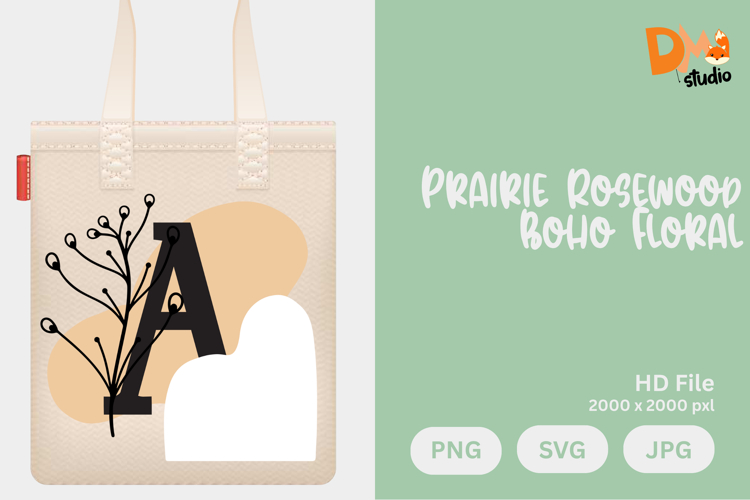 Floral Monogram Letter Svg Image 21