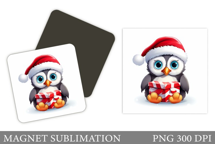 Cute Christmas Penguin Magnet Sublimation