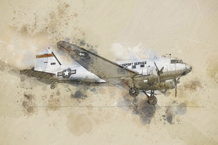 Printable OLD AIRCRAFTS 7 different formats Pack 35
