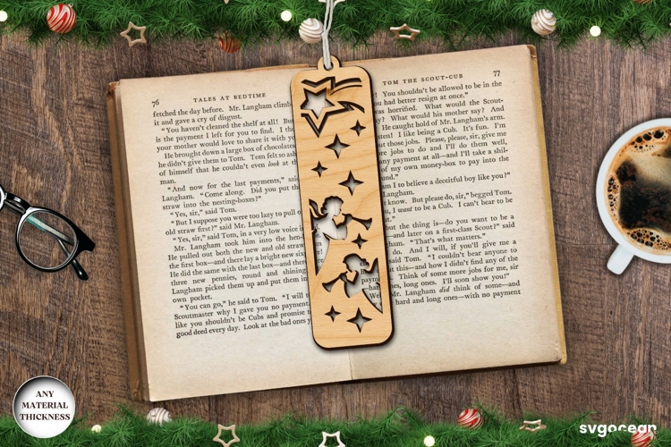 Nativity Bookmark Laser Cut | Glowforge | SVG