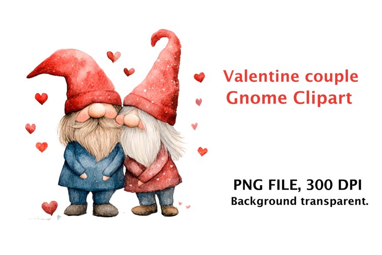 Valentine Gnome Clipart