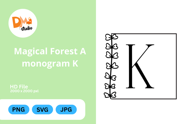 Magical Forest Monogram Symbol
