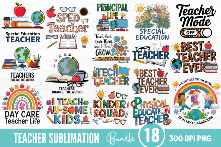 Teacher Sublimation Designs Image 5