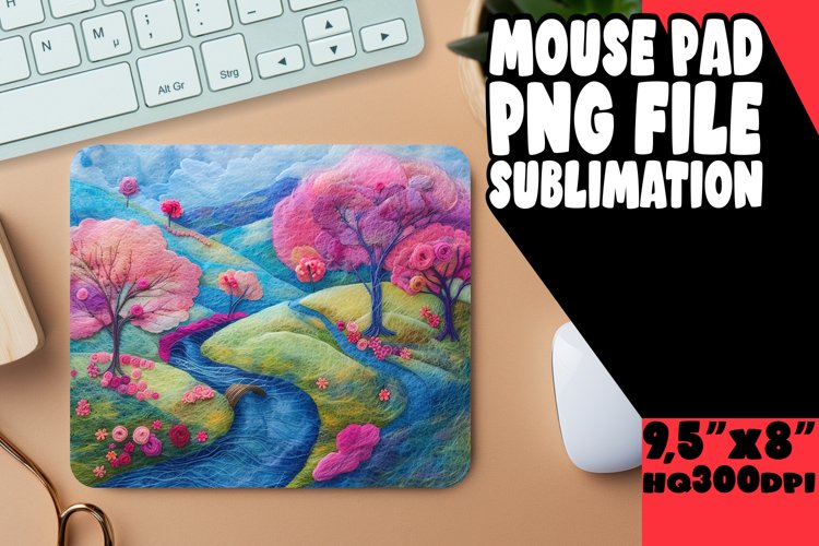 Stunning 3D Summer Landscape Mouse Pad