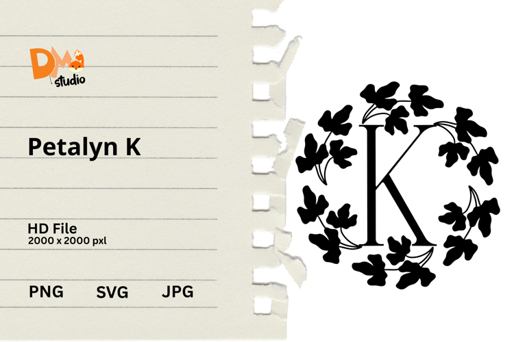 Floral Monogram Letter Svg Image 24