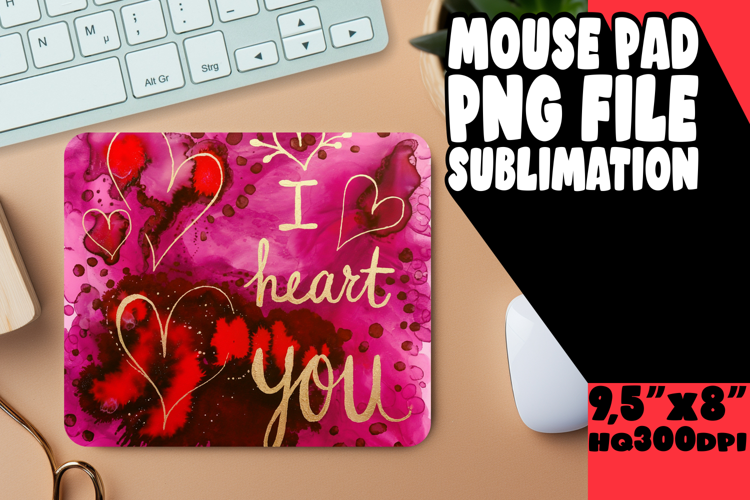 BLISSFUL mouse pad Playful Design, Love