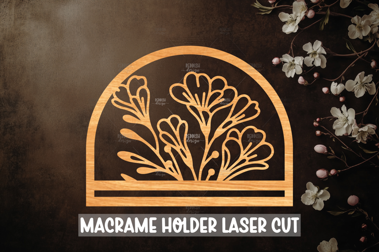 Macrame Holder Laser cut, Home decor Laser Cut