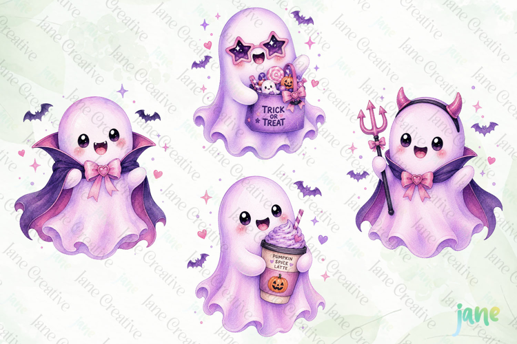 Cute Halloween Ghost Clipart