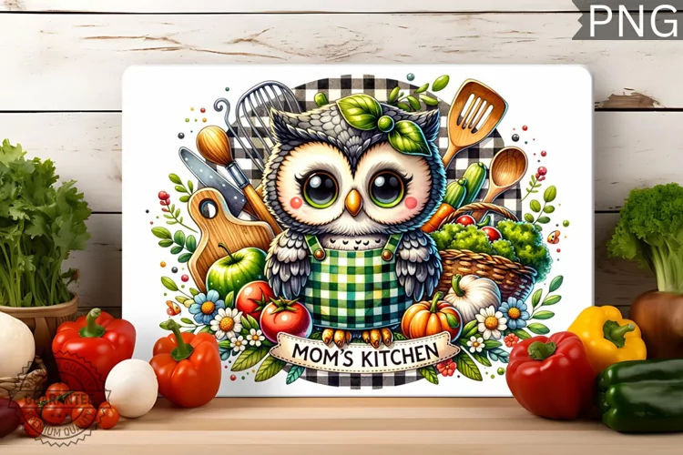 Mom's Kitchen Cutting Board Design, Mom Kitchen Sublimation