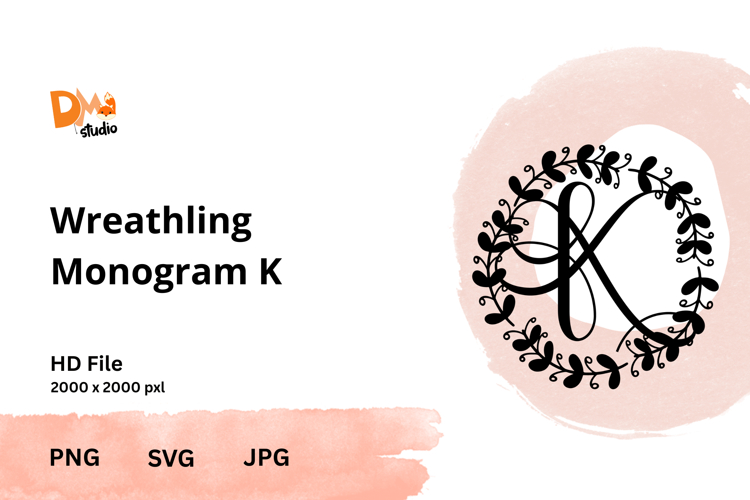 Wreath Monogram SVGs Image 16