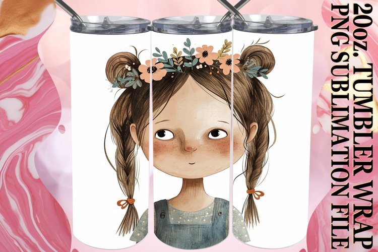 Dreamy Boho Tumbler Sublimation example image 1
