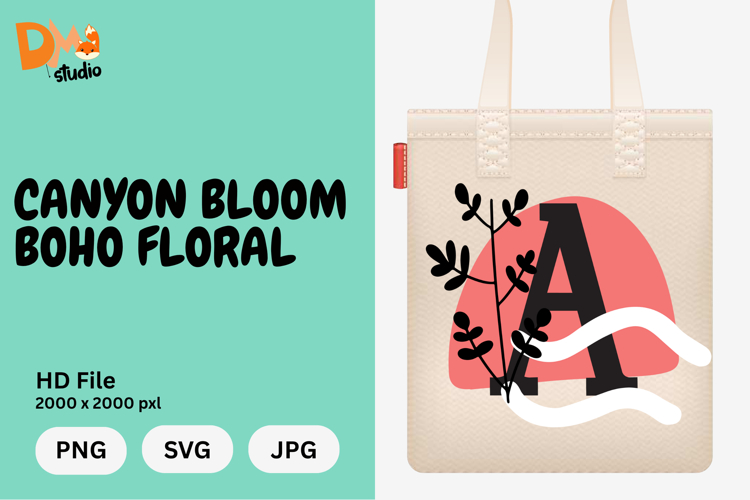 Boho Floral Svg Image 22