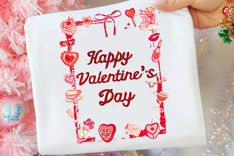 Happy Valentine Png, Preppy Valentine Png, Valentine Png