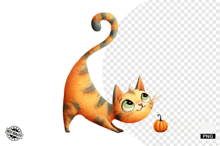 Black Cat Clipart Image 9