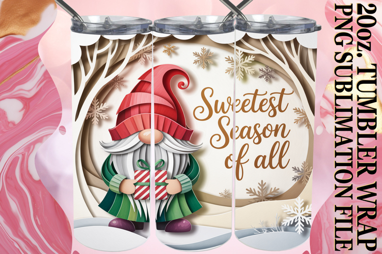 Christmas Tumbler Wrap Image 3