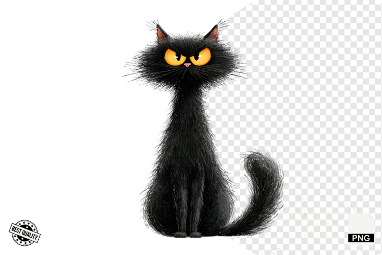 Black Cat Clipart Image 21