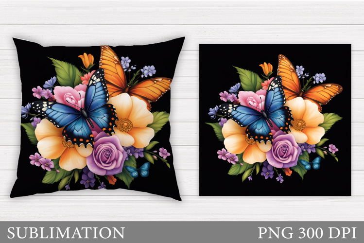 Butterfly Sublimation. Butterfly Pillow Design