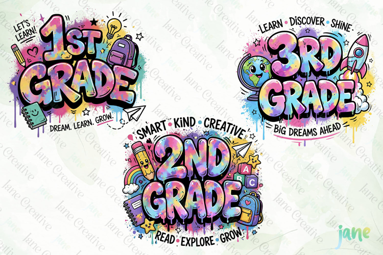 Back To School Graffiti Art Clipart