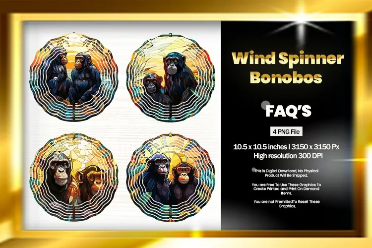 Bonobos Wind Spinner Sublimation - 04 Variations