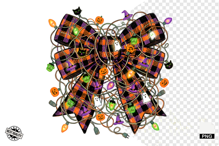 Halloween Bows & Lights Clipart