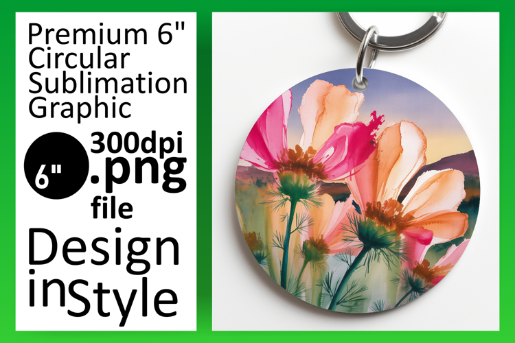 Dynamic Round Design Car Coaster PNG , Flowers