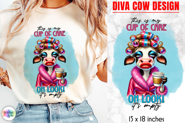 Funny Glamorous Cow Sublimation, Sassy Quotes PNG