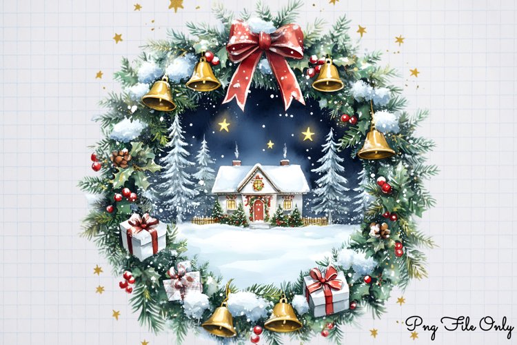 Christmas Winter Scenes Clipart PNG