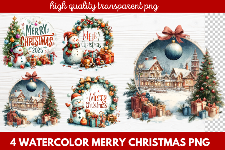 Christmas Watercolor Clipart Image 19