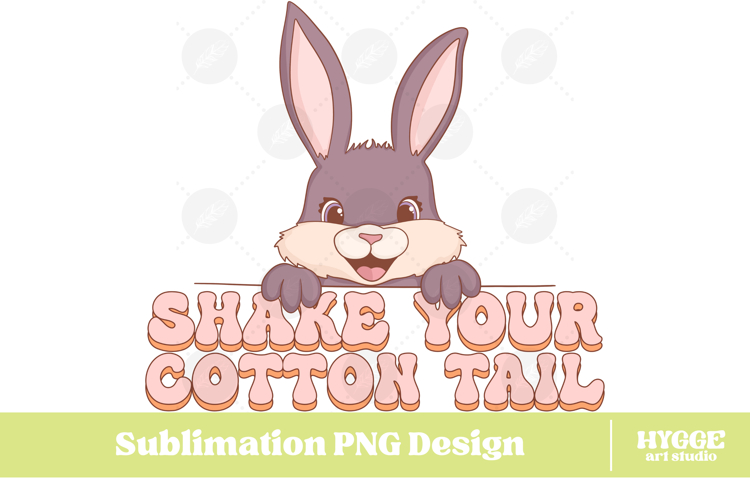 Easter Bunny Sublimation PNG Chick Farm Hip Hop Spring Joy