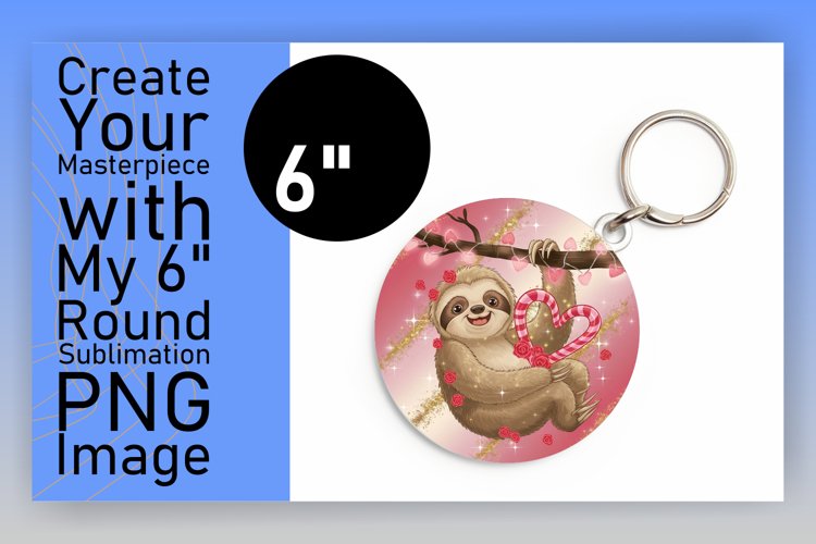 Artistic Keychain Round Design PNG , Valentines