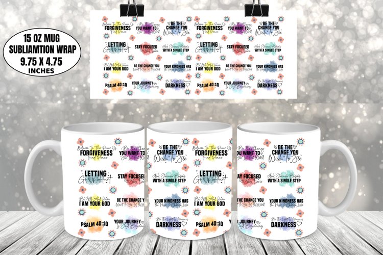 Motivational Mug Wrap Sublimation, Funny Mug Design