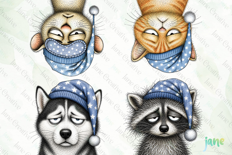 Sleepy Animal PNG Clipart