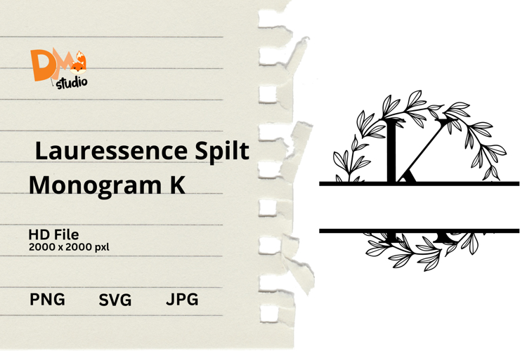 Floral Monogram Letter Svg Image 17