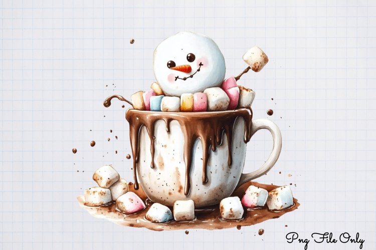Cute Snowman Clipart Image 12