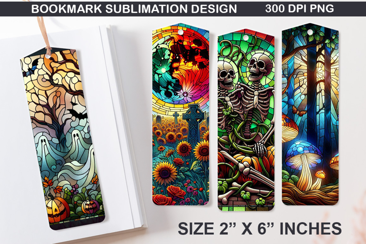Bookmarks Sublimation - Halloween Holly Berries PNG Design
