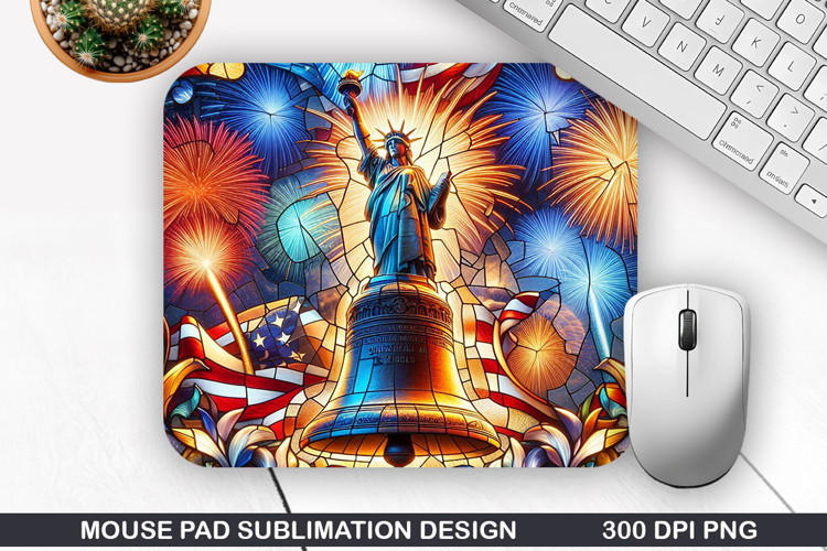 Liberty Mouse Pad Sublimation,4th Of July Mouse Pad PNG